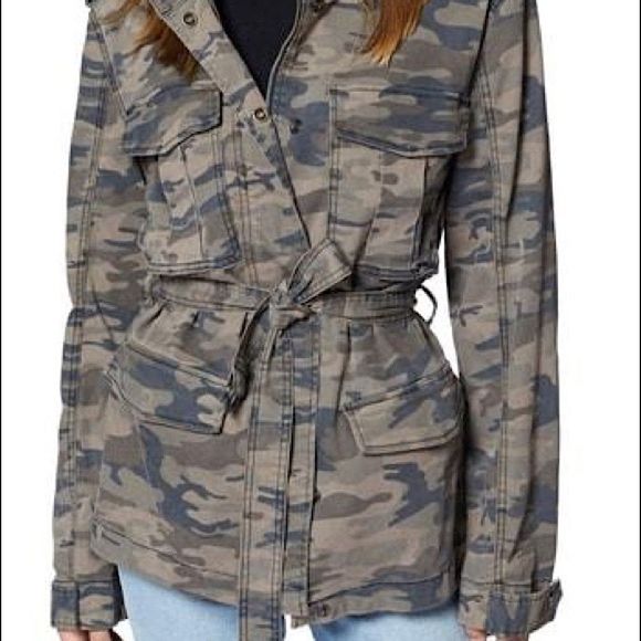 NWOT Sanctuary Kinship Belted Surplus Jacket CAMO - SIZE M - Picture 6 of 13